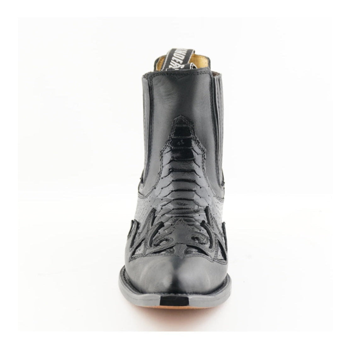 Nevada Python Print Cowboy Ankle Boots - Premium Leather Western Boots with 5cm Heel for Men & Women