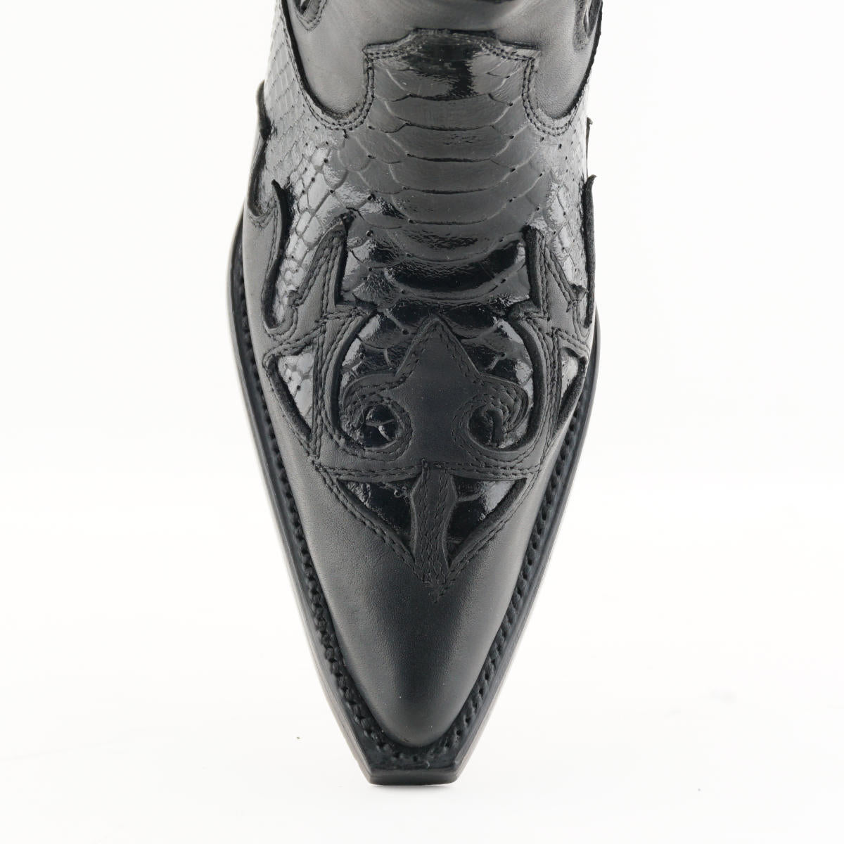 Nevada Python Print Cowboy Ankle Boots - Premium Leather Western Boots with 5cm Heel for Men & Women