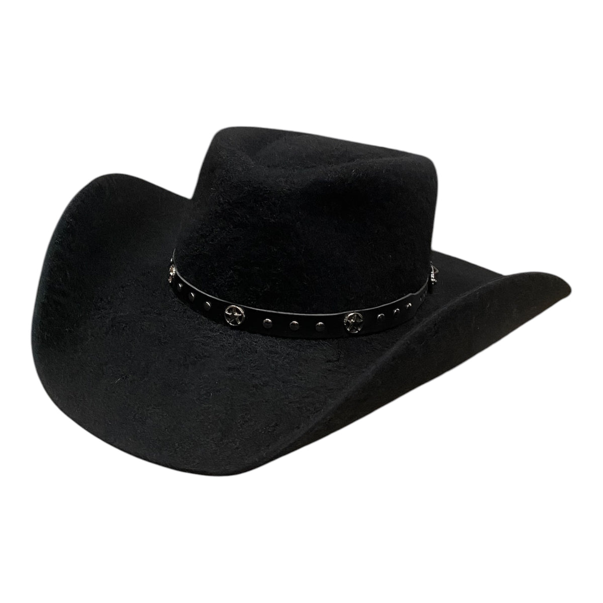 Nightfall Black Merino Wool Cowboy Hat