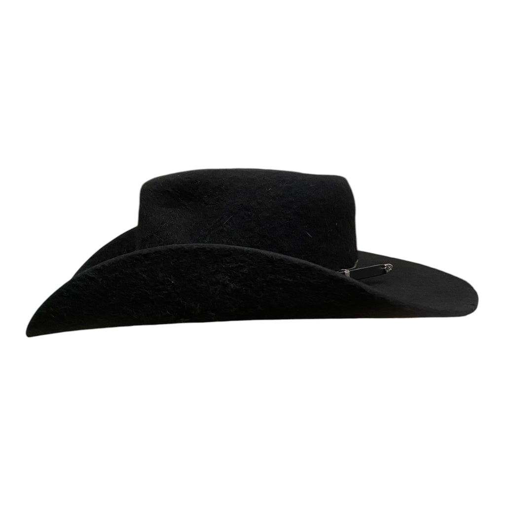 Nightfall Black Merino Wool Cowboy Hat