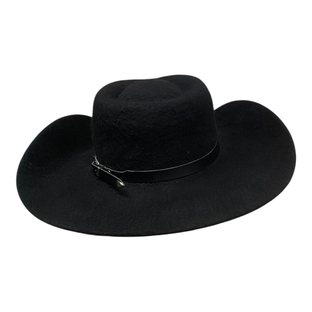 Nightfall Black Merino Wool Cowboy Hat