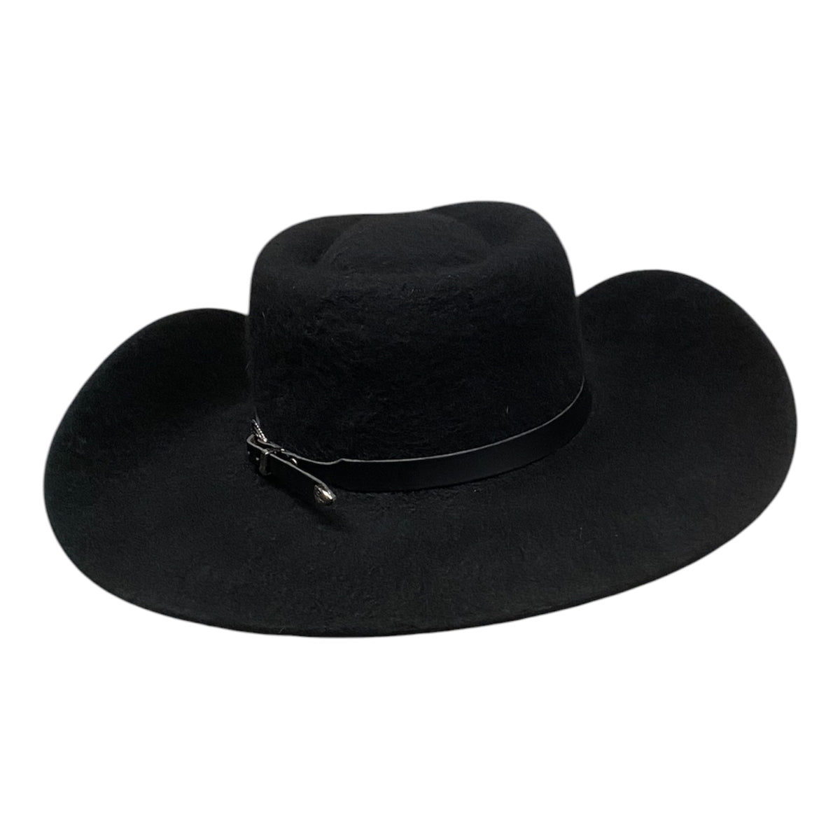 Nightfall Black Merino Wool Cowboy Hat