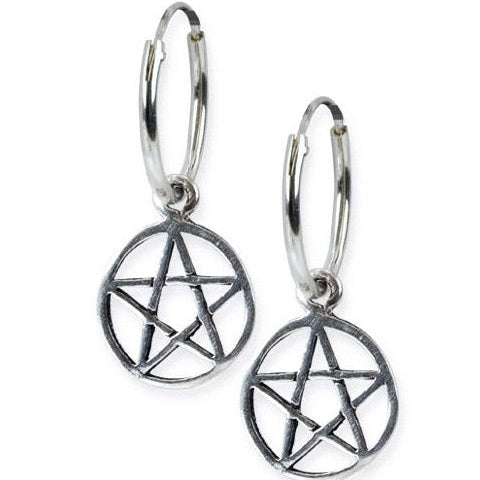 Hõbedast Kõrvarõngad Pentagram