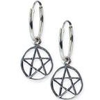 Hõbedast Kõrvarõngad Pentagram