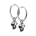 EARRINGS SILVER SKULL