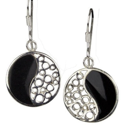 SILVER EARRINGS YIN YANG