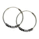 SILVER EARRINGS BALI CREOLE MEDIUM