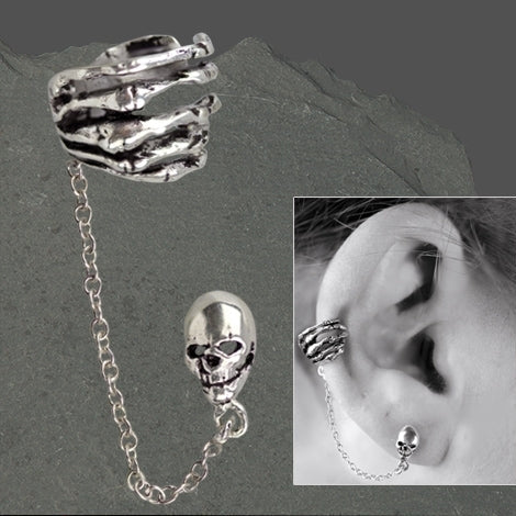 EARRING SKELETON HAND (1PC)