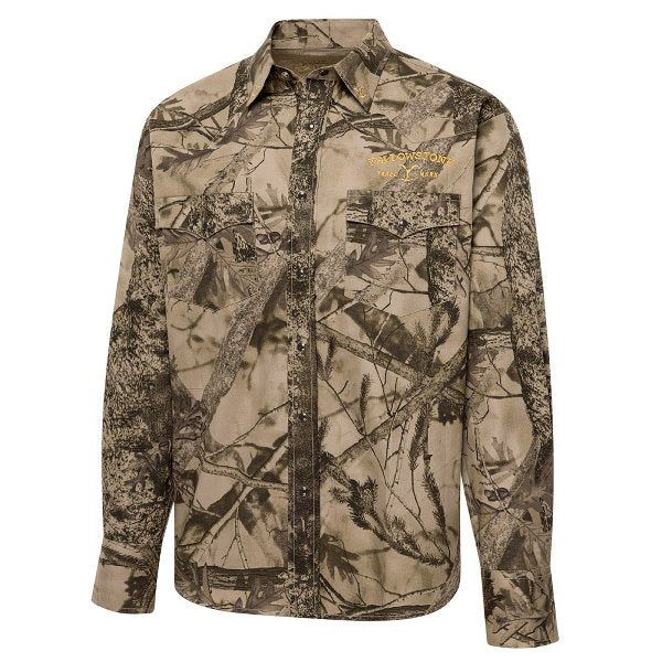 Official Yellowstone Western Shirt - Ride for the Brand Camo