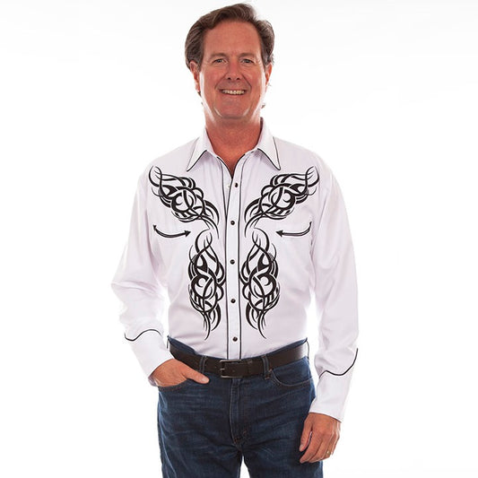 TRIBAL EMBROIDERED SHIRT