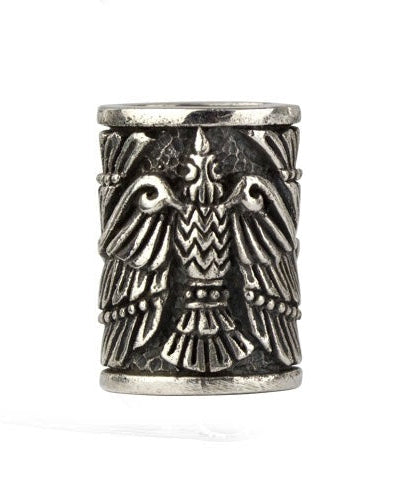 SILVER EAGLE BEARD BEAD