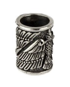 SILVER EAGLE BEARD BEAD