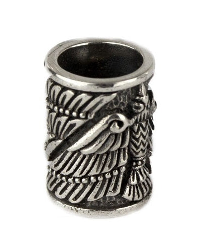 SILVER EAGLE BEARD BEAD