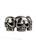 SILVER SKULL BEAD