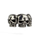 SILVER SKULL BEAD