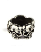 SILVER SKULL BEAD
