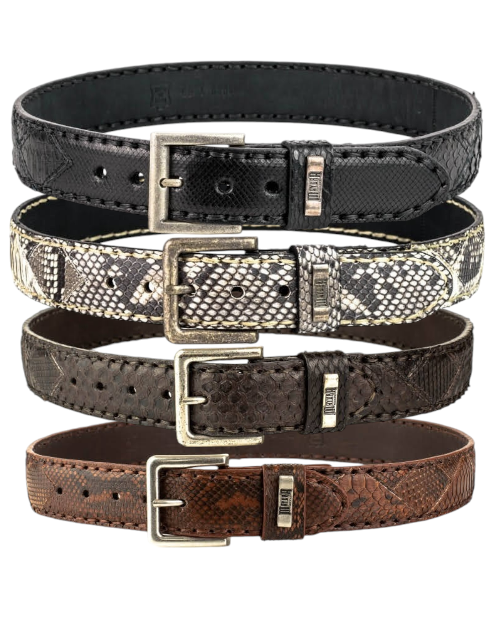 PYTHON LEATHER BELT