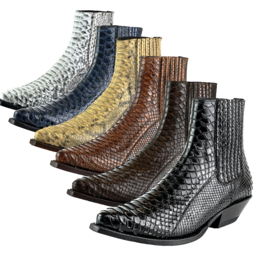 PYTHON LEATHER BOOTS HARRIER M-50