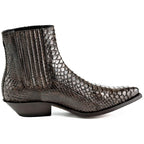 Men's Harrier M-50 Python Leather Ankle Boots - Goodyear Welted Chelsea Boots with Elastic Sides