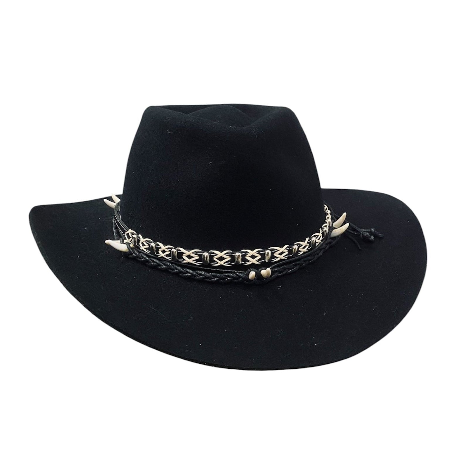 Pathfinder Wool Felt Western Cowboy Hat - Double Hatband