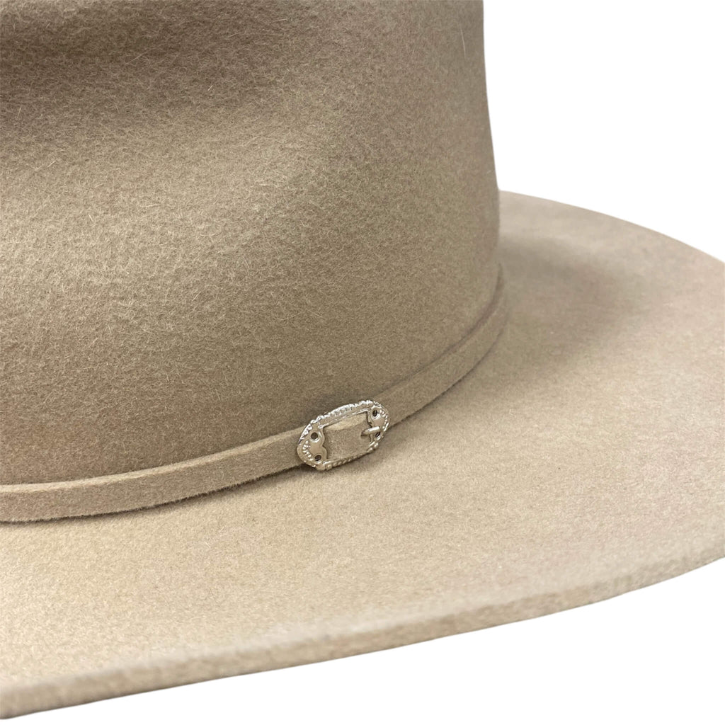 Pathfinder Wool Felt Western Cowboy Hat - Hatband with a metal buckle