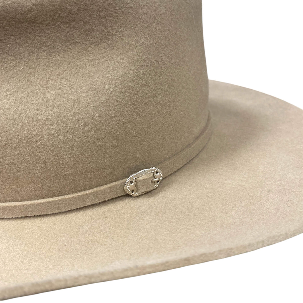 Pathfinder Wool Felt Western Cowboy Hat - Hatband with a metal buckle