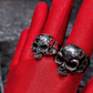 POLISHED STEEL SKULL RING