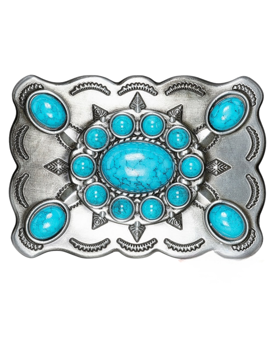 BELT BUCKLE WITH STONES