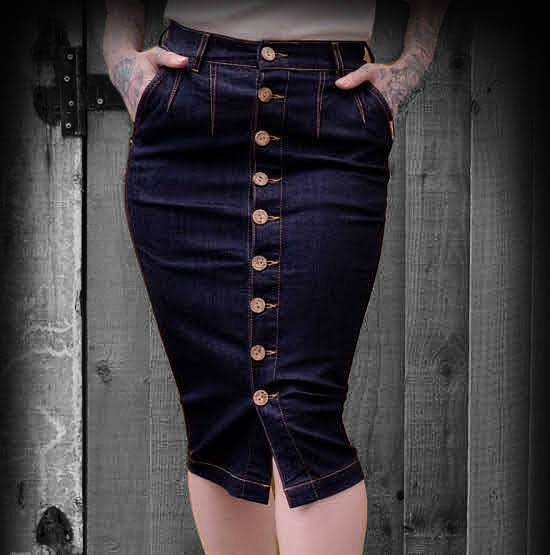 JEANS PENCIL SKIRT