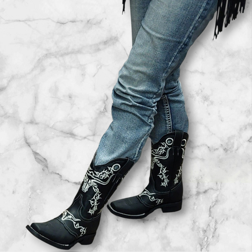 Authentic Rodeo boots Crazy black