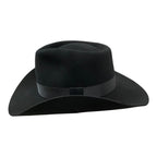 Hatson First Hand Western Cowboy Hat - Fedora-Style Stiff Wool Felt Black