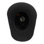 Hatson First Hand Western Cowboy Hat - Fedora-Style Stiff Wool Felt Black