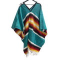 Mexican Diamond Design Poncho Colorful - Traditional Diamond Pattern