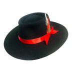 Western Wool Felt handmade Hat Breeze - Black Cowboy Hat