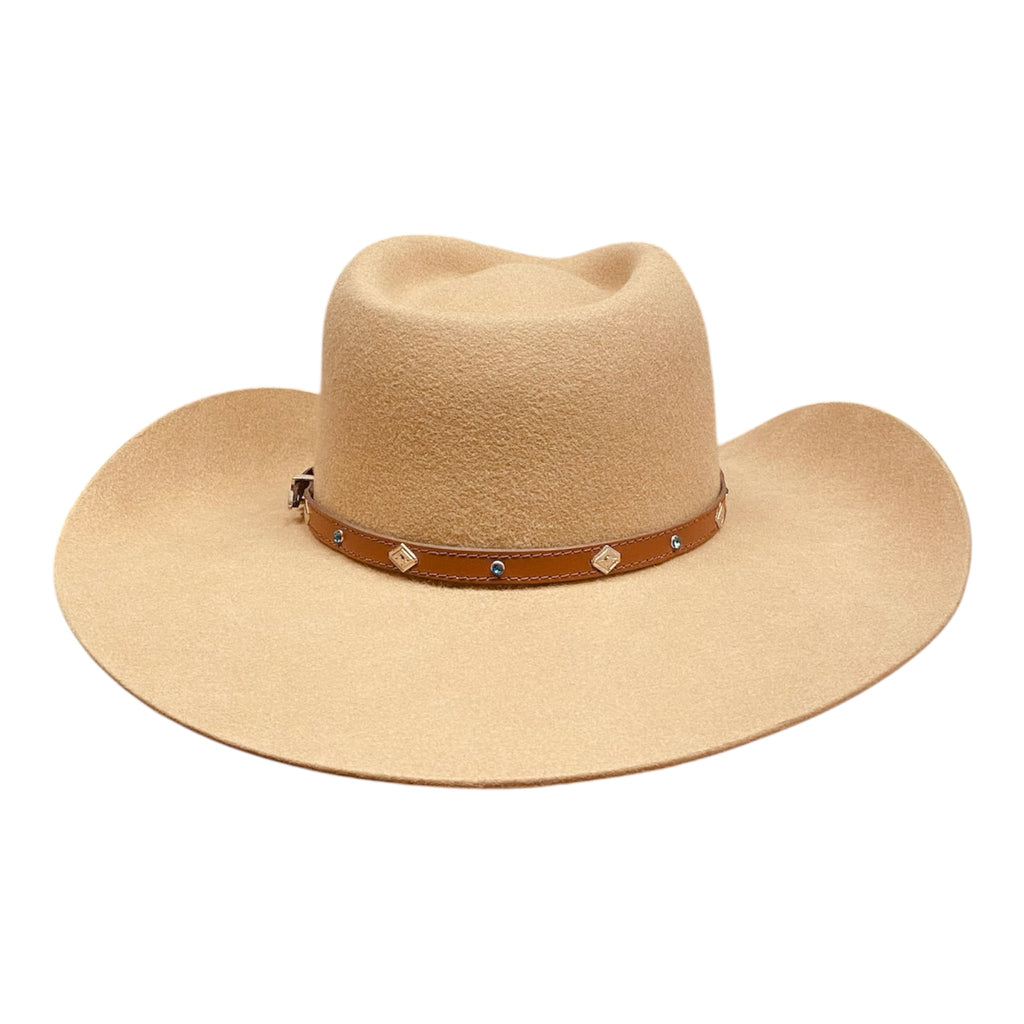 Golden Trail Beige Wool Cowboy Hat
