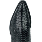 Python Leather Cowboy Boots Women - Marie 2496 Exotic Western Ankle Boots
