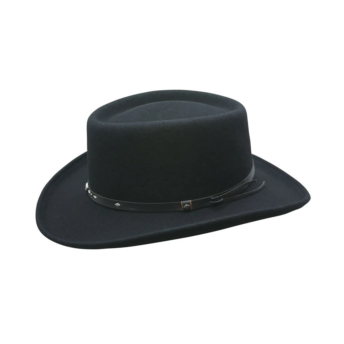 QUINCY WATERPROOF GAMBLER HAT BLACK