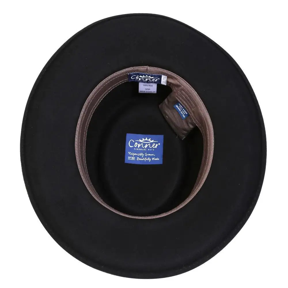 QUINCY WATERPROOF GAMBLER HAT BLACK