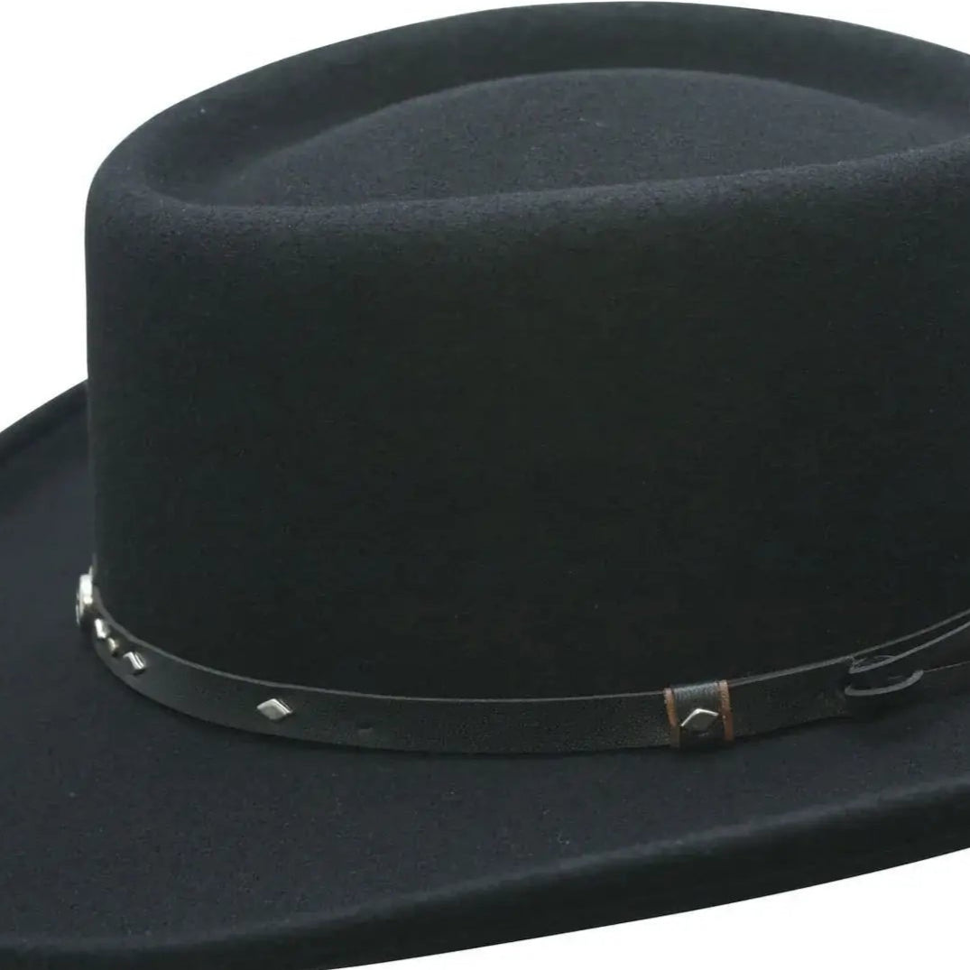 QUINCY WATERPROOF GAMBLER HAT BLACK