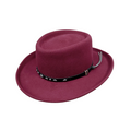 QUINCY WATERPROOF GAMBLER HAT BURGUNDY