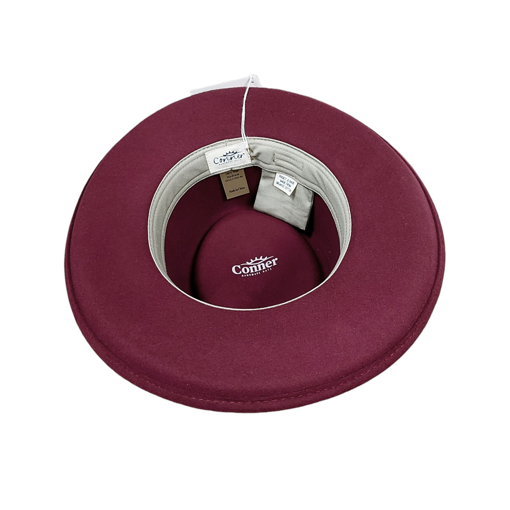 QUINCY WATERPROOF GAMBLER HAT BURGUNDY