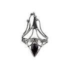 Ring width 20 mm, Material: 925 sterling silver, onyx.