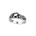 Ring width 6 mm, Material: 925 sterling silver, zirconia.
