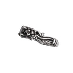 Ring width 6 mm, Material: 925 sterling silver, zirconia.
