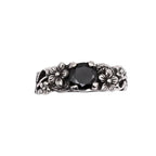 Ring width 6 mm, Material: 925 sterling silver, zirconia.