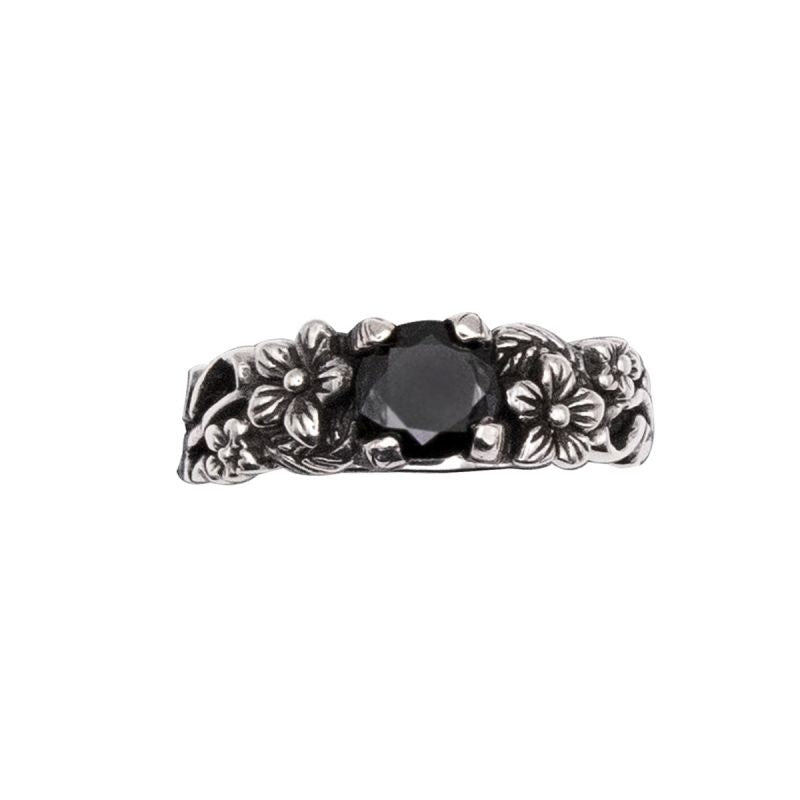 Ring width 6 mm, Material: 925 sterling silver, zirconia.