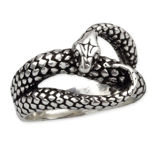 SILVER RING SNAKE RING