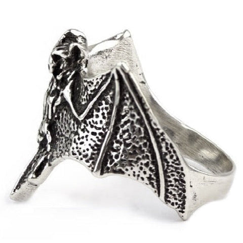 925 STERLING SILVER RING BAT