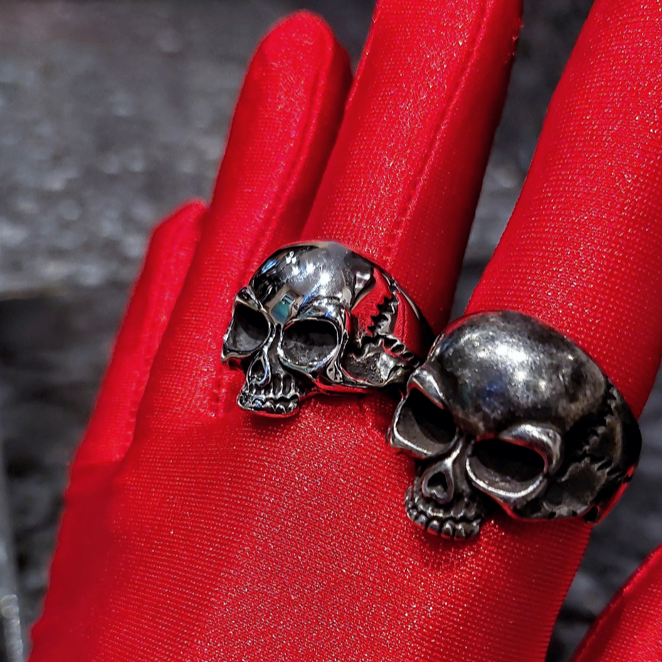 RING GUN METAL SKULL