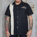 Men's Lounge Shirt Sound of Rock'n'Roll - Rockabilly Shirt with Embroidery White